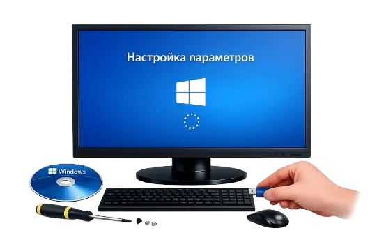 Обслуживание компьютеров и установка Windows